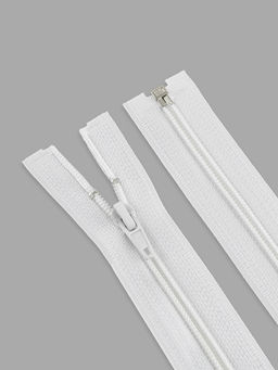 Цена за 10 шт. Молния «Спираль», №5, разъёмная, замок автомат, 80 см, белая