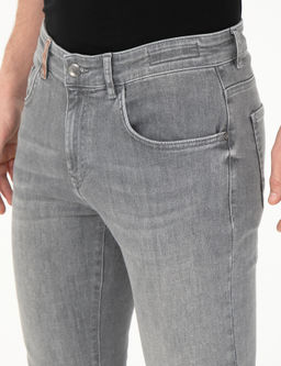 Gri Slim Fit Jean Pantolon