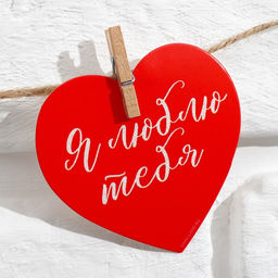 Гирлянда, интерьерное украшение Моей половинке, 7 штук, 7?7 см - Сима-ленд фото 8