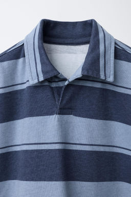 STRIPED SWEATSHIRT POLO SHIRT - Zara фото 3
