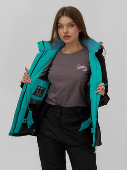 Горнолыжный костюм женский зимний черного цвета 001_1Ch - Mtforce фото 18