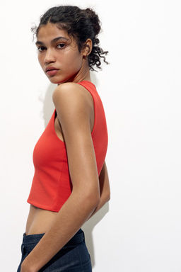 COTTON CROP TOP - Zara фото 18