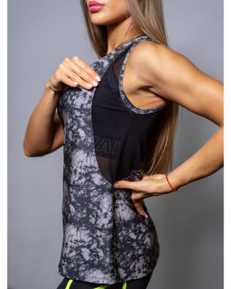 Майка-борцовка Camo черно-серая - Rowan фото 2