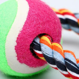 Игрушка тренировочная канатная Восьмёрка с мячом, до 28 см, до 170 г, микс цветов - Пижон фото 4