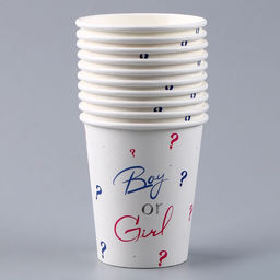 Цена за 10 шт. Стакан бумажный Boy or Girl, 250 мл - Страна карнавалия фото 3