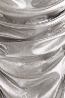 Vestido en punto metalizado brillante - H&m фото 7