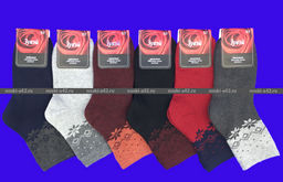 Цена за 12 пар. Зувей носки женские внутри махра с рисунком арт. 2531 36-41 (фактически 36-41) фото 4