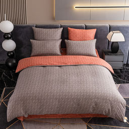 Комплект постельного белья Люкс Сатин 100% хлопок A364 Евро 4 Наволочки