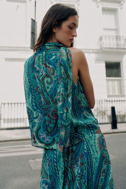 TOP ESTAMPADO LAZO / Multicolor - Zara фото 4