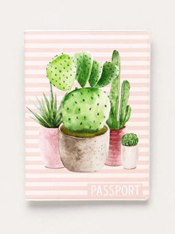 ОБЛОЖКА ДЛЯ ПАСПОРТА Cactus, плотность 600 мкм