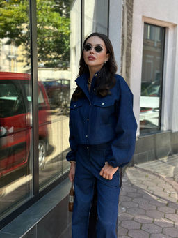 Рубашка AURA 2163-164-Р тёмно-синий деним