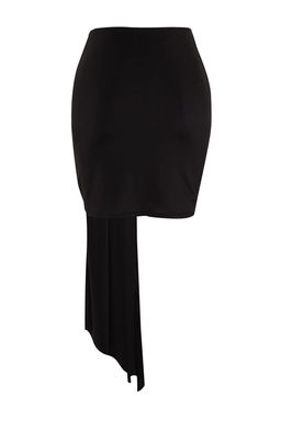 TRENDYOLMILLA X Zeynep Tosun Siyah Orme Aksesuar Detayl? Etek TCLSS24ET00000 фото 8