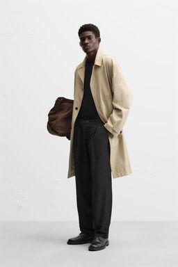 STRAIGHT-LEG PLEATED TROUSERS - Zara фото 4