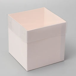 Цена за 3 шт. Коробка для цветов с PVC крышкой, 12×12×12 см, белая
