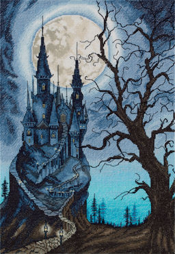 Набор для вышивания PANNA Золотая серия ZU-7323 Мрачный замок 23 х 33 см