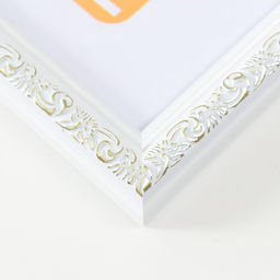 Фоторамка пластик "Винтаж" 21х30 см, белый (пластик)