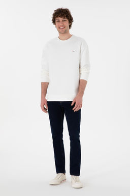 Erkek Comfort Fit Bisiklet Yaka Ekru Sweatshirt Sepette S_rpriz _ndirim - U.s. polo assn фото 4