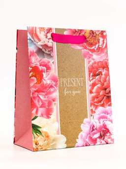 Цена за 2 шт. Пакет подарочный вертикальный PRESENT for you, 18?23?10 см