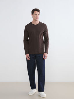 Bisiklet Yaka Uzun Kollu Erkek Ti??rt