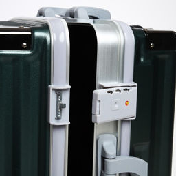 Чемодан малый 20, отдел на молнии, 2 кодовых замка, 4 колеса, крючок, цвет тёмно-зелёный - Simaland фото 7