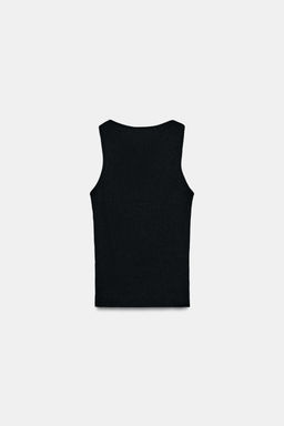 RIBBED LACE T-SHIRT - Zara фото 11