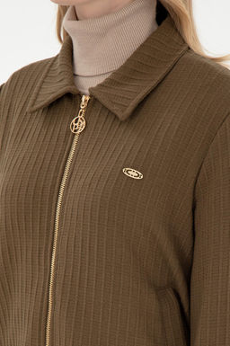 Женский свитшот цвета хаки Неожиданная скидка в корзине - U.s. polo assn фото 7