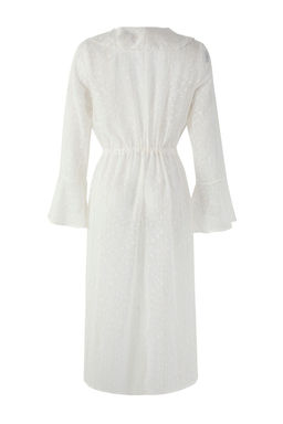 Ekru Maxi Dokuma Volanl? Plaj Kimono&Kaftan TBESS25KM00018 - Trendyolmilla фото 6