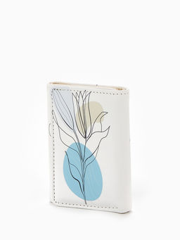 Кошелёк женский на кнопке, 10.5?2.5?8.5 см, с цветочным принтом, разноцветный