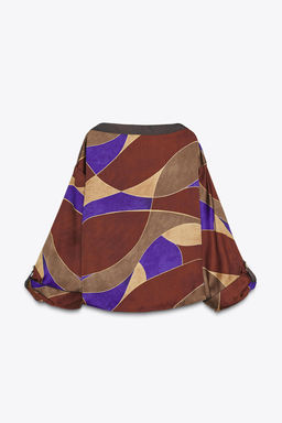 PRINTED SATIN SHIRT - Zara фото 9