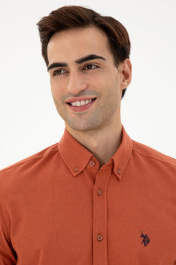 Мужская базовая рубашка Brick с длинным рукавом Неожиданная скидка в корзине - U.s. polo assn фото 2