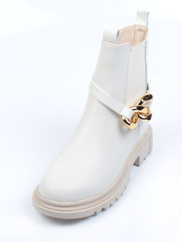 5267-2 WHITE Ботинки демисезонные женские - No name фото 5