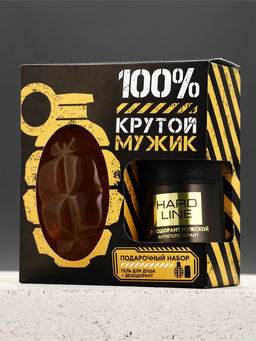 Подарочный набор: «Крутой мужик», гель для душа во флаконе граната, дезодорант, Чистое счастье