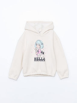 Kap??onlu K?z ?ocuk Sweatshirt