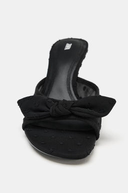 SANDALIA TAC?N MESH / Negro - Zara фото 4