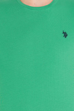 U. S. Polo Assn Мужская зеленая базовая футболка с круглым вырезом - U.s. polo assn фото 6