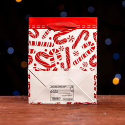 Цена за 12 шт. Пакет ламинированный Новогодний леденец 11,5 х 14,5 х 6 см - Simaland фото 4