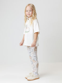 КР 302902/молочный 1005 к662 фуфайка (футболка) для дев