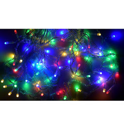 Электрогирлянда светодиодная Бахрома, 3*0,7м, 96 ламп, цветная