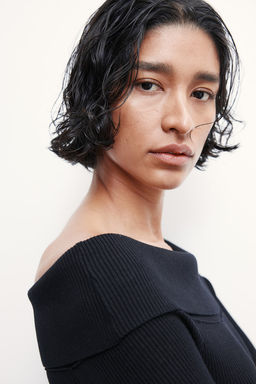 Top off-the-shoulder en punto de canale - H&m фото 4