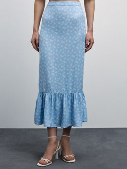 Юбка миди с воланом / Zarina  фото 2