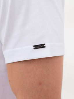 Джемпер мужской с воротником поло короткий рукав GREG G144-KO1246T-SAS5000 (белый)  фото 3