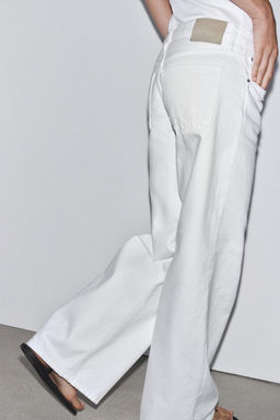 ZW COLLECTION WIDE-LEG LOW-RISE JEANS - Zara фото 4