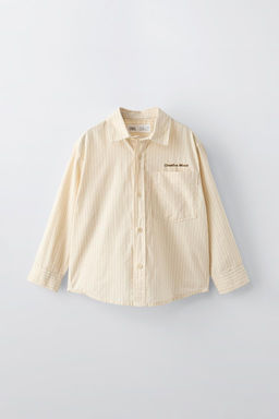 EMBROIDERED STRIPE SHIRT