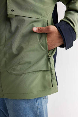 Пальто обычного кроя с капюшоном - Defacto фото 7