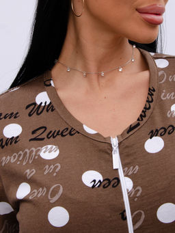 Халат "Рената" круги, трикотаж