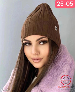 Тёплая шапка внутри флисе вязка