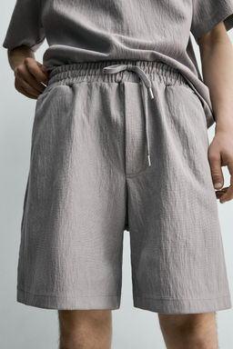 BERMUDA JOGGER ESTRUCTURA / Gris - Zara фото 6