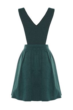 Trendyolmilla Haki Ask?l? Mini Dokuma Jile Elbise TWOAW21EL1163 фото 14