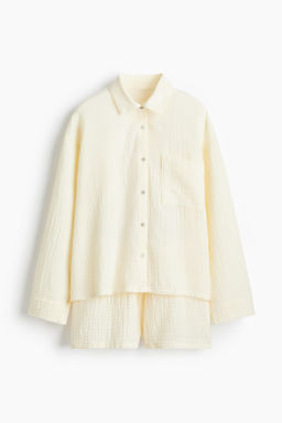 Camisa y pantal?n corto de pijama - H&m фото 5