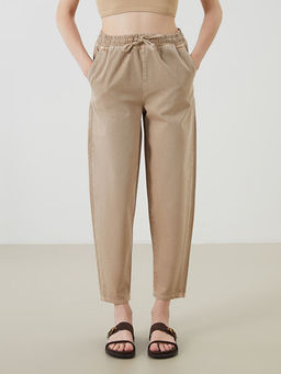 Beli Lastikli Balloon Fit Kad?n Jean Pantolon